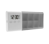 MotiveTech Electronic Pill Box Tablet Organizer Travel Case Pill Container with Large Capacity and Dividers Suitable for Managing Medicines in C, Gray