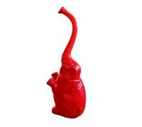 MotiveTech Elephant-shaped Toilet Brush with Holder, Long Handle, Modern, Lightweight, Cute, Decorative, Versatile, Space-saving, Red