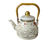 MotiveTech Enamel Kettle, Stovetop Tea Kettle, Heat-resistant Beverage Jug, Tea Maker, Restaurant Water Jug, Boiling Water, birds