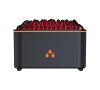 MotiveTech Essential Oil Diffuser, Room Fragrance, Realistic Flame Effect, Ornament, Colorful Lighting, Low-noise Aroma Diffuser for The Desk, Black