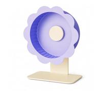 MotiveTech Exercise Running Wheel with Stand Adjustable Hamster Wheel with Stand Anti-Slip Pet Toy for Cages, 26cm, Lavender