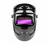 MotiveTech Face Helmet Visor Face Cover Chin Guard PE Shell With Sponge Cushion Adjustable Side Knobs clear viewing window suitable for metalworking fabrication, 106 Green Variable Light