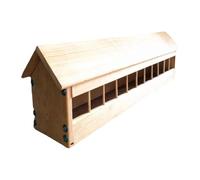 MotiveTech Feeding Dish for Pigeons, Wooden Bird Feeder And Poultry Trough Container, 80x11x7cm