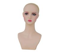 MotiveTech Female Mannequin Head with Stand, Fashion Multifunctional Mannequin Head Bust Display Model for Shopping Mall And, Style D
