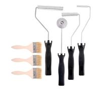 MotiveTech Fiberglass Roller Tool with Detail Brushes for Composite Fiberglass Boat Tub