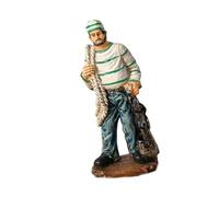 MotiveTech Fisherman Figurine, Resin Craft, Unique Nautical Table Ornament, Sculpture for Living Room, Bookshelf And Bedroom, Multi, Style C