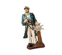 MotiveTech Fisherman Figurine, Resin Craft, Unique Nautical Table Ornament, Sculpture for Living Room, Bookshelf And Bedroom, Multi, Style D