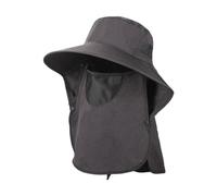 MotiveTech Fisherman's Hat, Bucket Hats with Neck Flap for Men And Women, Quick-Drying Sun Hat, Sun Protection Cap, for Camping, Gardening, Backpacking, Black
