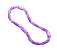 MotiveTech Fitness Hoop Weighted Exercise for Adults with Quiet Spring Structure, Massage Function And Soft Cover. Exercise, Ge, Purple 3 Section 1kg