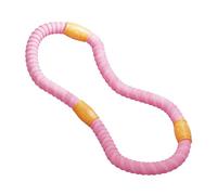 MotiveTech Fitness Hoop Weighted Exercise for Adults with Quiet Spring Structure, Massage Function And Soft Cover. Exercise, Ge, Pink 3 Section 2kg