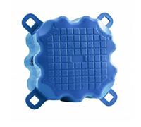 MotiveTech Floating Dock Modular Buoyancy Section With Interlocking Tabs HDPE Material Textured Grip Surface Suitable for pier building fishing s kayak temporary bridges waterfront access, Blue