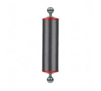 MotiveTech Floating Light Arm Underwater Buoyancy Double Ball Carbon Fiber Lighting With Balanced Support And Efficient Mounting Integration, Titanium + Red, 10 Inch
