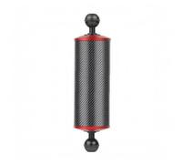 MotiveTech Floating Light Arm Underwater Buoyancy Double Ball Carbon Fiber Lighting With Balanced Support And Efficient Mounting Integration, Black + Red, 8 Inch