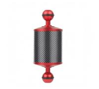 MotiveTech Floating Light Arm Underwater Buoyancy Double Ball Carbon Fiber Lighting With Balanced Support And Efficient Mounting Integration, Red, 5 Inch