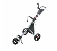 MotiveTech Foldable 3 Wheel Push Trolley Golf With Aluminum Alloy Construction Parking Brake Organized Bag Holder Storage suitable for golfers course walking range practice, color to 3