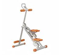 MotiveTech Foldable Fitness Stepper Vertical Climber Stair Stepper Home Climbing Machine With Five Level Incline And 50 cm Range Compact Fold For Easy Storage, Orange