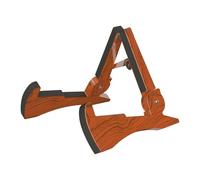 MotiveTech Foldable Guitar Stand, Portable Guitar Holder for Acoustic Guitars, Basses And Electric Guitars, Light Brown