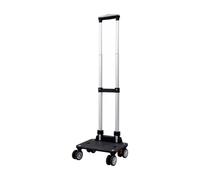 MotiveTech Folding Deck Truck with Handle Compact Storage Foldable Rolling Cart Versatile Portable Shopping Trolley with Swivel Wheels for Errands