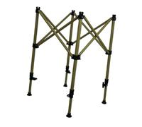 MotiveTech Folding Table Leg, Leg Lifter, Telescopic, Foldable, Adjustable, Replacement for Camping, Outdoor, Home, BBQ, Yellow S
