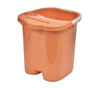 MotiveTech Foot Bath with A Sturdy And Lightweight Handle, with Massage Points, Foot Soaking Bucket, Massage Tub for Relaxation, orange