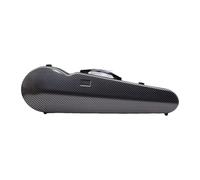 MotiveTech Full Size 4/4 Violin Case, Violin Box, Carbon Fiber, Shockproof Velvet Lining, Portable Carrying Bag for Beginners And Gig Lovers, black