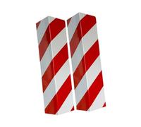 MotiveTech Garage Wall Protector with Reflective Pad, Portable Accessories, Heavy Duty Replacement Bumpers, Foam Wall Protector for Garages, 2 red white Corner