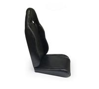 MotiveTech Go Seat with Slide Rail Solid Cushion with Backrest Adjustable Bucket Seat for Custom Vehicle Builds, Black, Medium