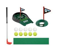 MotiveTech Golf Putting Game Set with Club Balls And Mat Table, Office Practice Toy, Golf Game Playset for Golfing Teens, Family Friends