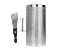 MotiveTech Guiro Instrument with Guiro Scrape Tool Professional Easy to Play Stainless Steel Toy Gift Latin Music Instrument for Concerts, L