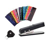 MotiveTech Guitar Pick Punch Kit, Professional DIY Card Cutter Machine with Pick Cutter, Blade And Holder, Accessories for Guitar Picks, B