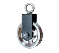 MotiveTech Gym Cable Pulley Wheel Smooth-Rolling Pulley Wheel with Bracket Sealed Bearings Hardware for Fitness Enthusiasts, Home Craftsmen, 1 Pulley, Aluminum Alloy Pulley - Silver