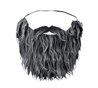 MotiveTech Halloween Beard, Funny Fake Beards for Men, Women And Children, Male Cosplay Makeup, Black White