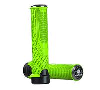 MotiveTech Handlebar Grips, Aluminum Grip Without Rubber, Locking, Expandable Rubber And Aluminum End for Mountain Bike And, Green
