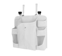 MotiveTech Hanging Diaper Organizer, Hanging Diaper Stacker for Changing Table, Crib, Playpen, Nursery Organization for Bedroom, Newborn, Gray