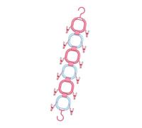 MotiveTech Hanging Doll Organizer for Storing Dolls in The Room, Pink Blue