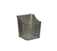 MotiveTech Hanging Storage Basket Organizer Rack Bin With Strong Backing Waterproof Build No Drill Installation suitable for bathrooms dorms rental homes , Transparent , L