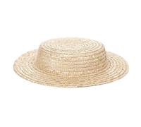 MotiveTech Hat Boater Hat Sun Hat Flat Top Cap DIY Craft Base Lightweight Breathable Short Brim Moderate Shade suitable for spring days beach walks garden events