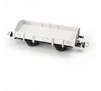 MotiveTech HO Scale Flatcar Metal Wheels Flatbed Transporter Model Train Container Carriage Hobby Grade Miniature Railway Wagon for Hobbyists, Collectors, Dioramas