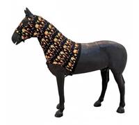 MotiveTech Horse Neck Cover, Full Coverage, Rehab, Summer, Flame, L