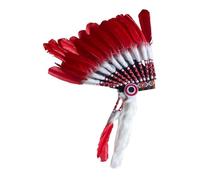 MotiveTech Indian Chief Feather Headdress Headwear for Show Roles Play Carnival