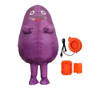 MotiveTech Inflatable Grimace Costume Role Playing Clothes Funny Halloween Cosplay Costume, L
