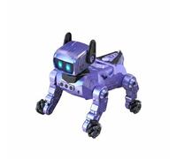 MotiveTech Interactive Robot Dog Toy Electronic Pet Puppy Companion With Talking Play Remote Control Options Light And Sound Features Design suitable for kids, Purple