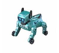 MotiveTech Interactive Robot Dog Toy Electronic Pet Puppy Companion With Talking Play Remote Control Options Light And Sound Features Design suitable for kids, Turquoise