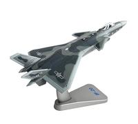 MotiveTech J-20 Model with Display Stand 1/100 Realistic J-20 Model Plane Accurate Die-Cast Fighter Jet for Collectors, Bookshelf, 1 72 Collector S Edition