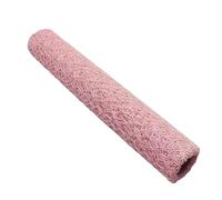 MotiveTech Jacquard Netting Decorative Net Table Runner DIY Crafting Fashion Openwork Floral Gift Wrapping Paper, Pink