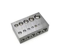 MotiveTech Jewelry Forming Stake Block Heavy Duty, A Model 102x64x34mm, 1580g, Hole Sizes 5mm, 6mm, 7mm, 7.5mm, 8mm, 8.5mm, 9mm, 10mm, 11mm, 12mm, 13mm, 14mm, 15mm, 16mm, 17mm, 18mm, 19mm, 20mm