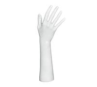MotiveTech Jewelry Hand Presentation Holder, Bracelet, Bangle and Necklace Holder, Decorative Multifunctional Female Mannequin Hand for Photo Props, White Long
