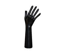 MotiveTech Jewelry Hand Presentation Holder, Bracelet, Bangle and Necklace Holder, Decorative Multifunctional Female Mannequin Hand for Photo Props, Black Long