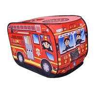MotiveTech Kids Play Tents Outdoor Indoor Pretend Play Toy Up, Fire Fighting Truck