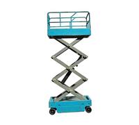 MotiveTech Lift Work Model Maintenance Tool 1:64 Scale Garage Lifter for Workshop Scene Car Garage Boys Girls Kids, blue old